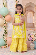 Sunny Lemon Floral Sharara Set